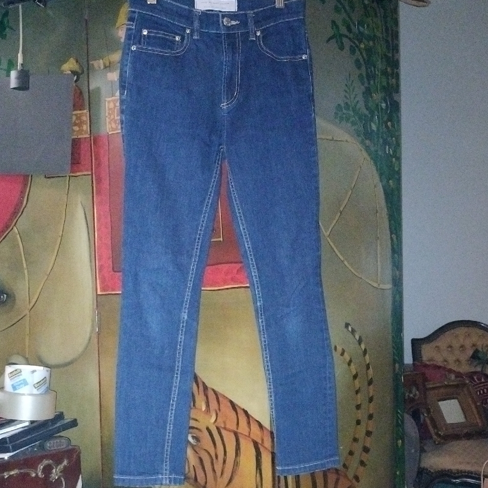 Marc By Marc Jacobs Straight Leg Blue Crop Ella Jeans